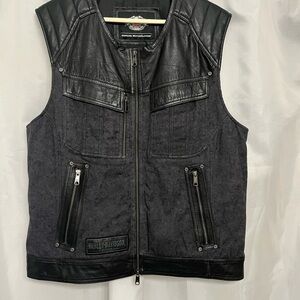 Harley Davidson Chassis Textile/Leather Vest